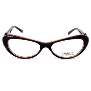 BADGLEY MISCHKA Eyeglasses Juliet BRN Authentic NEW!!